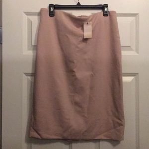 NWT Philosophy ponte blush pencil skirt